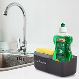 kitchen sink shelf soap sponge drain rack holder